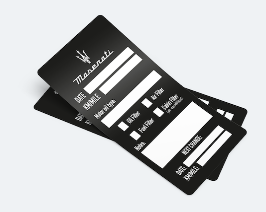 Maserati Oil Change Service Reminder