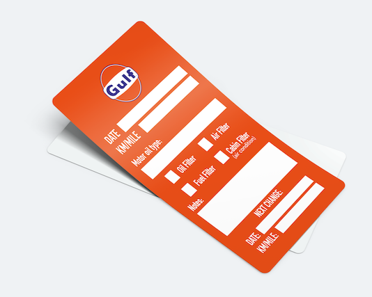 Gulf Oil Change Service Reminder