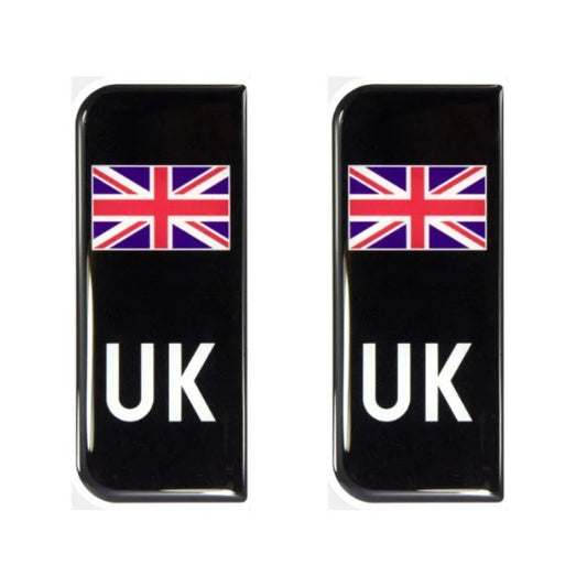 UK Number plate Gel Badges