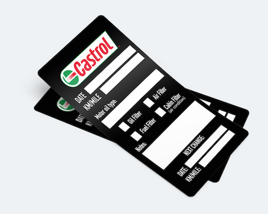 Castrol black Oil Change Service Reminder