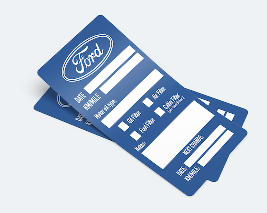 Ford Oil Change Service Reminder
