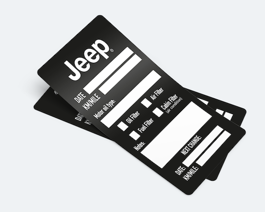 Jeep Oil Change Service Reminder