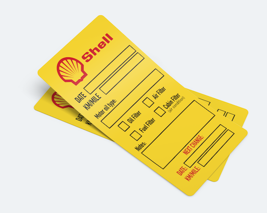 Shell Oil Change Service Reminder