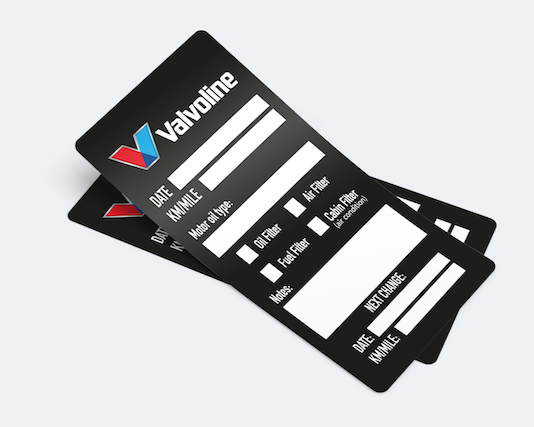 Valvoline Oil Change Service Reminder Sticker – Car Maintenance – Tag ...